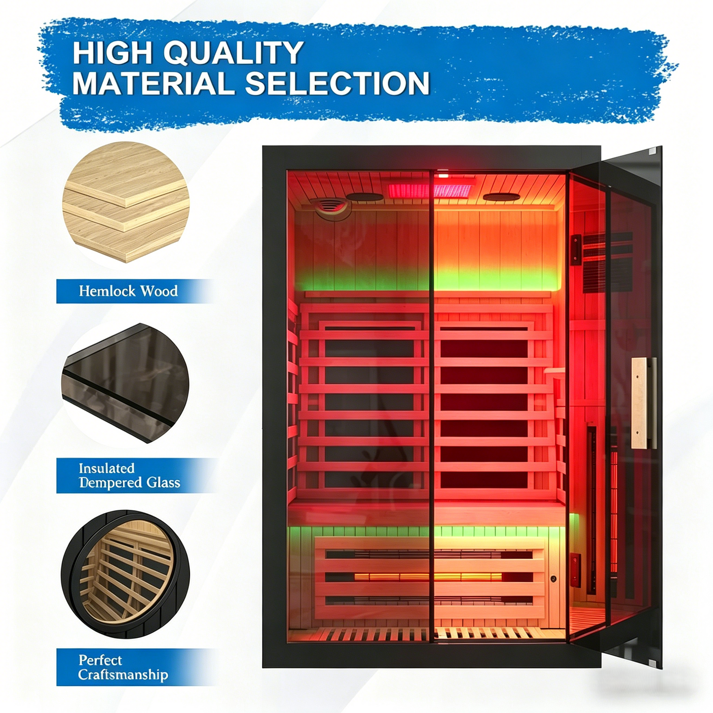 
                  
                    Heal Indoor Full Spectrum Infrared Sauna
                  
                
