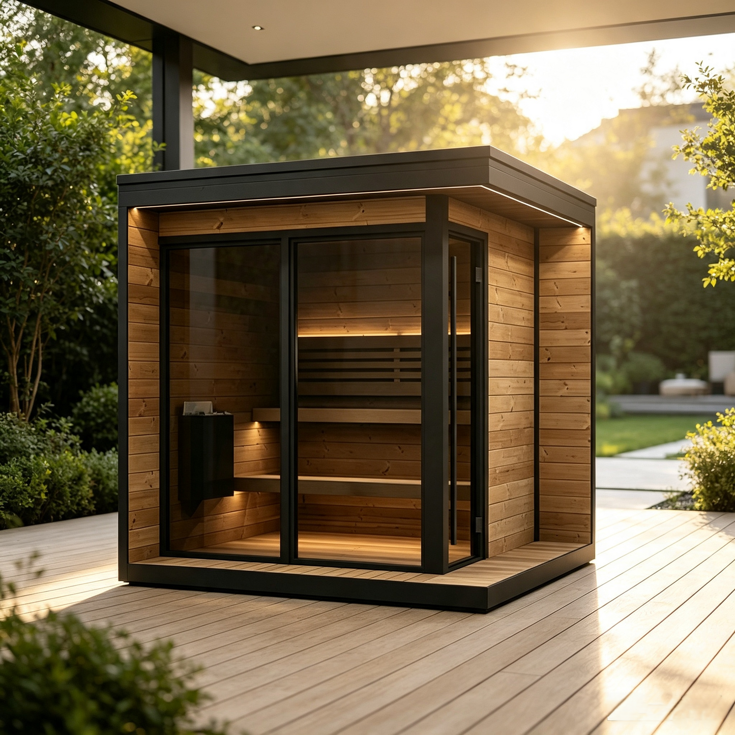 
                  
                    Premium Outdoor Backyard Sauna Cabin - Outdoor 16
                  
                