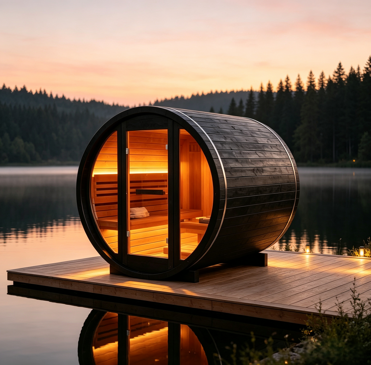 
                  
                    Spruce Wood Outdoor Barrel Sauna - Barrel 5
                  
                