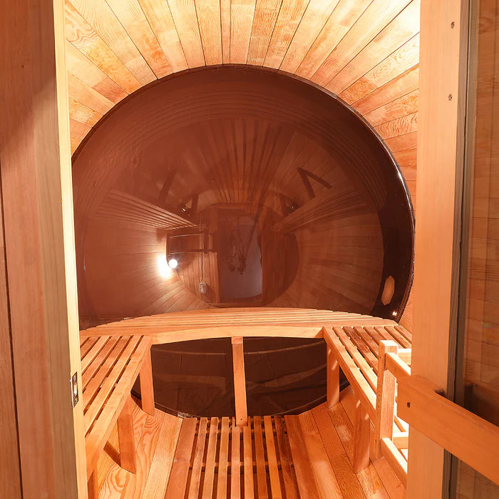 
                  
                    Heal Outdoor Barrel Sauna With Panoramic View Window - Barrel 2
                  
                