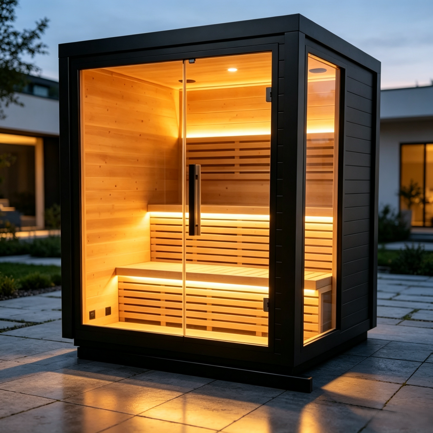 
                  
                    Black Square Outdoor Sauna
                  
                