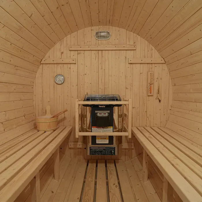 
                  
                    Outdoor Barrel Sauna with Porch
                  
                
