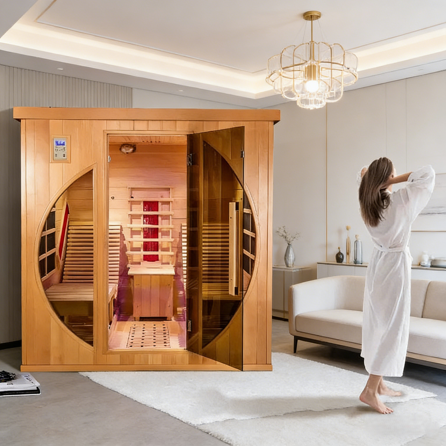 
                  
                    Heal 2 People Relax Red Cedar Sauna Room - Indoor 5
                  
                