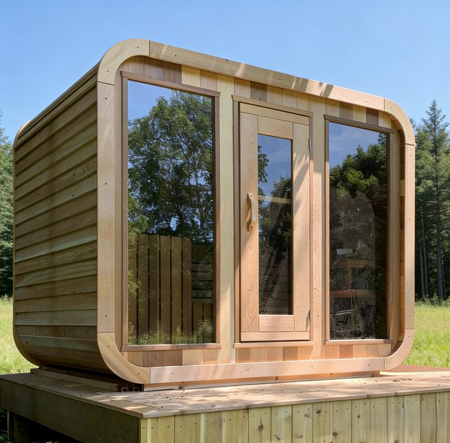 
                  
                    Heal Wood Outdoor Square Sauna Room - Square 2
                  
                