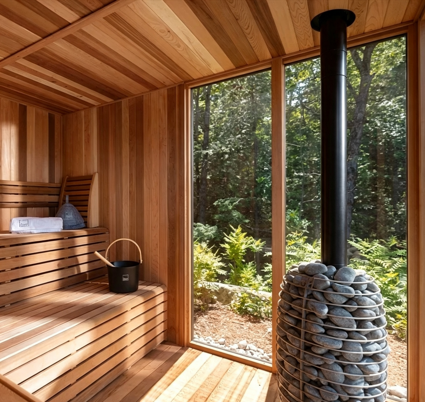 
                  
                    Outdoor Square Panoramic Glass Sauna - Square 12
                  
                