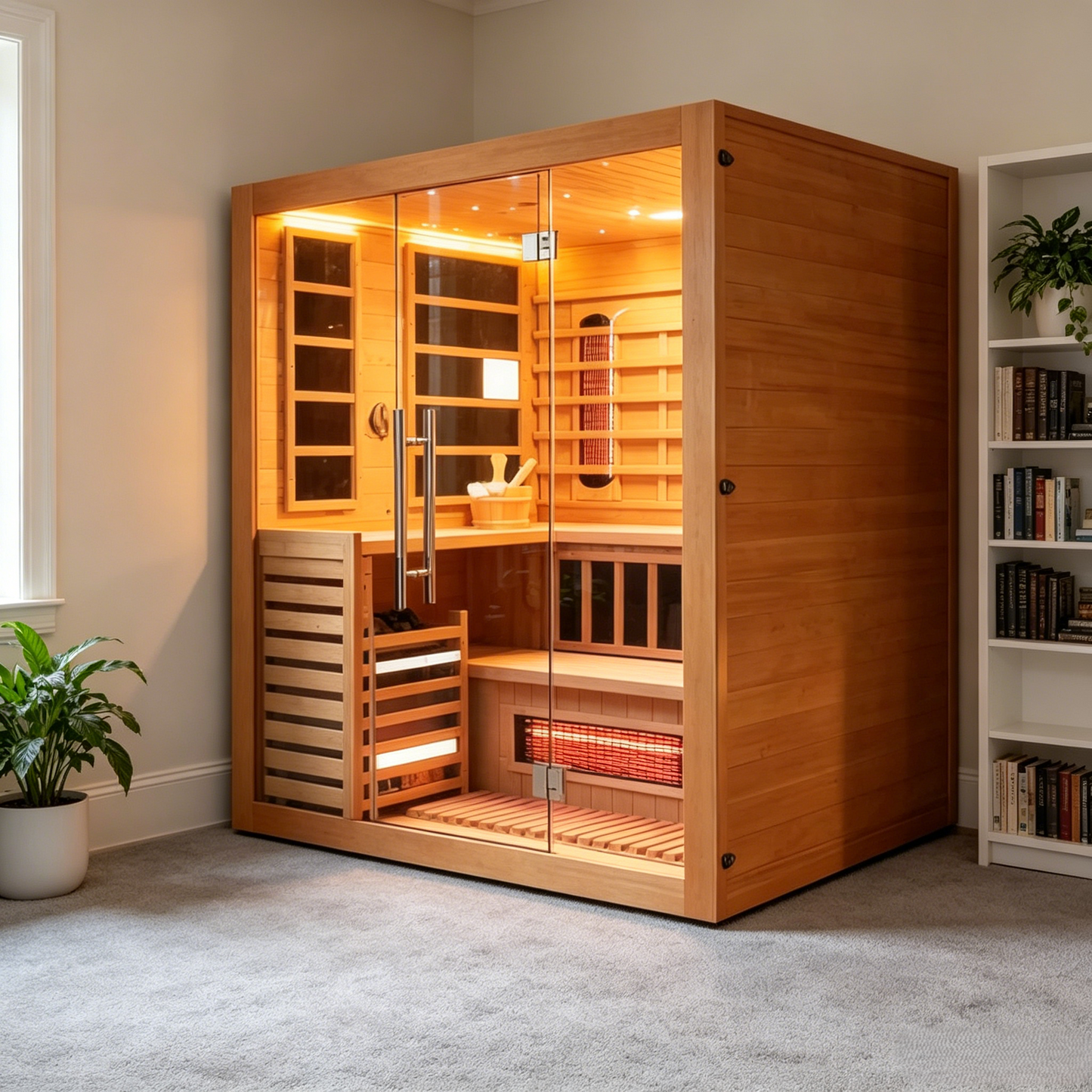 
                  
                    Heal Dual-System Indoor Wooden Sauna - Indoor 8
                  
                