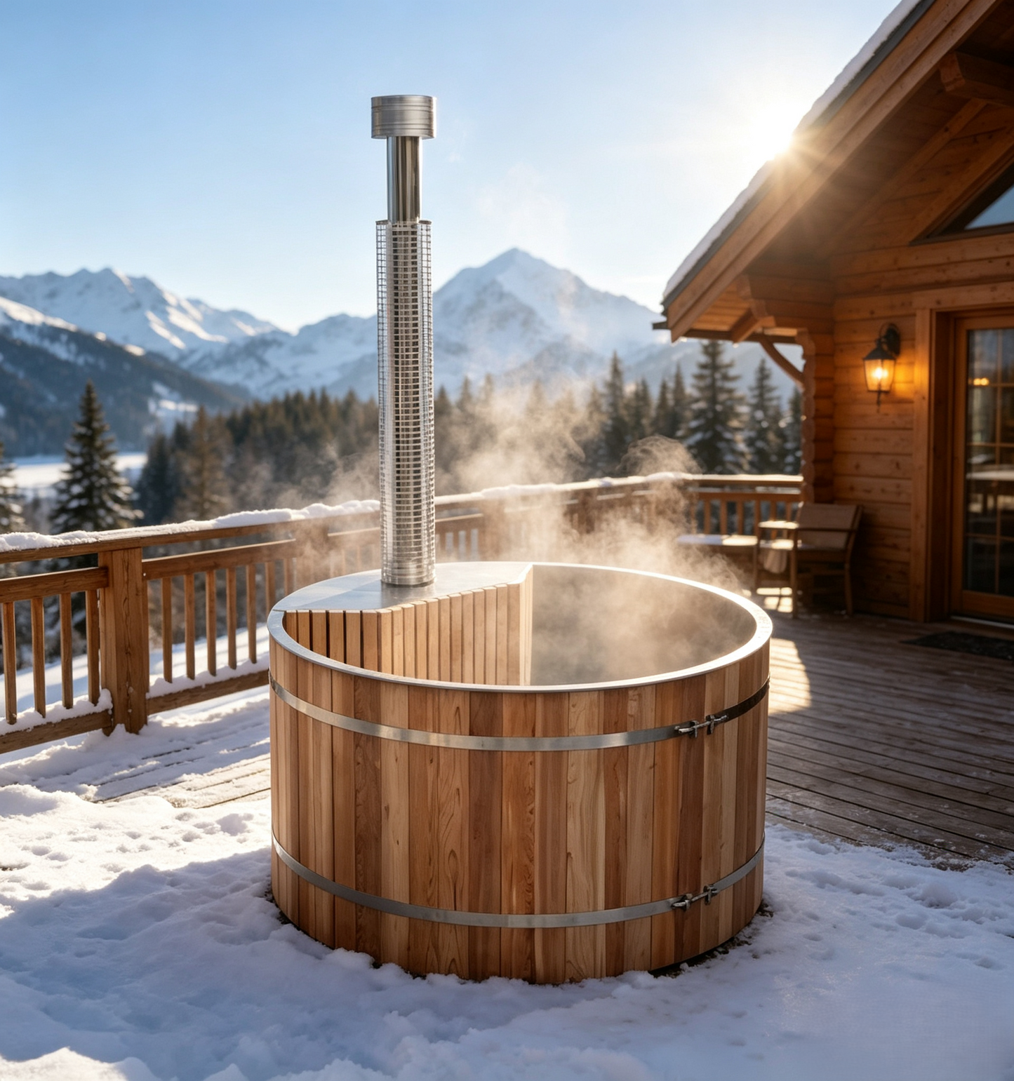 
                  
                    Fired Barrel Hot Tub for Backyard
                  
                