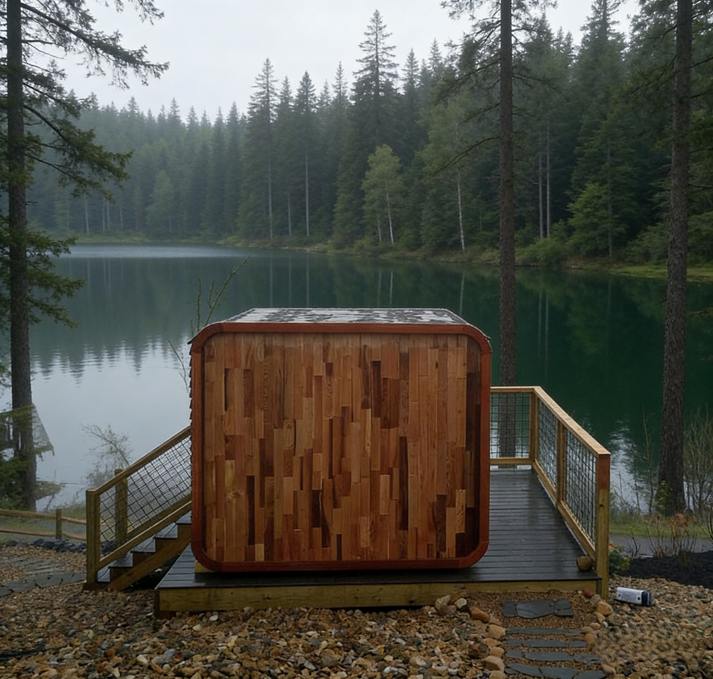 
                  
                    Heal Wood Outdoor Square Sauna Room - Square 2
                  
                