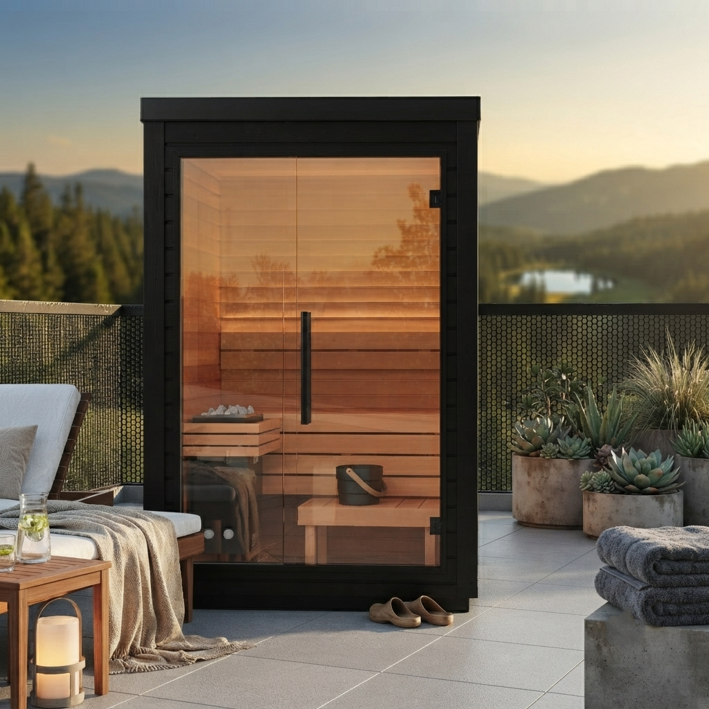 
                  
                    Outdoor Square Traditional Sauna Room - Outdoor 15
                  
                