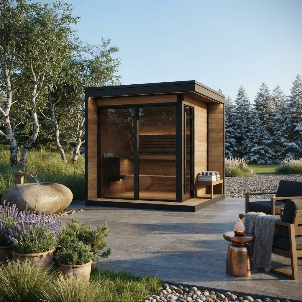 
                  
                    Premium Outdoor Backyard Sauna Cabin - Outdoor 16
                  
                