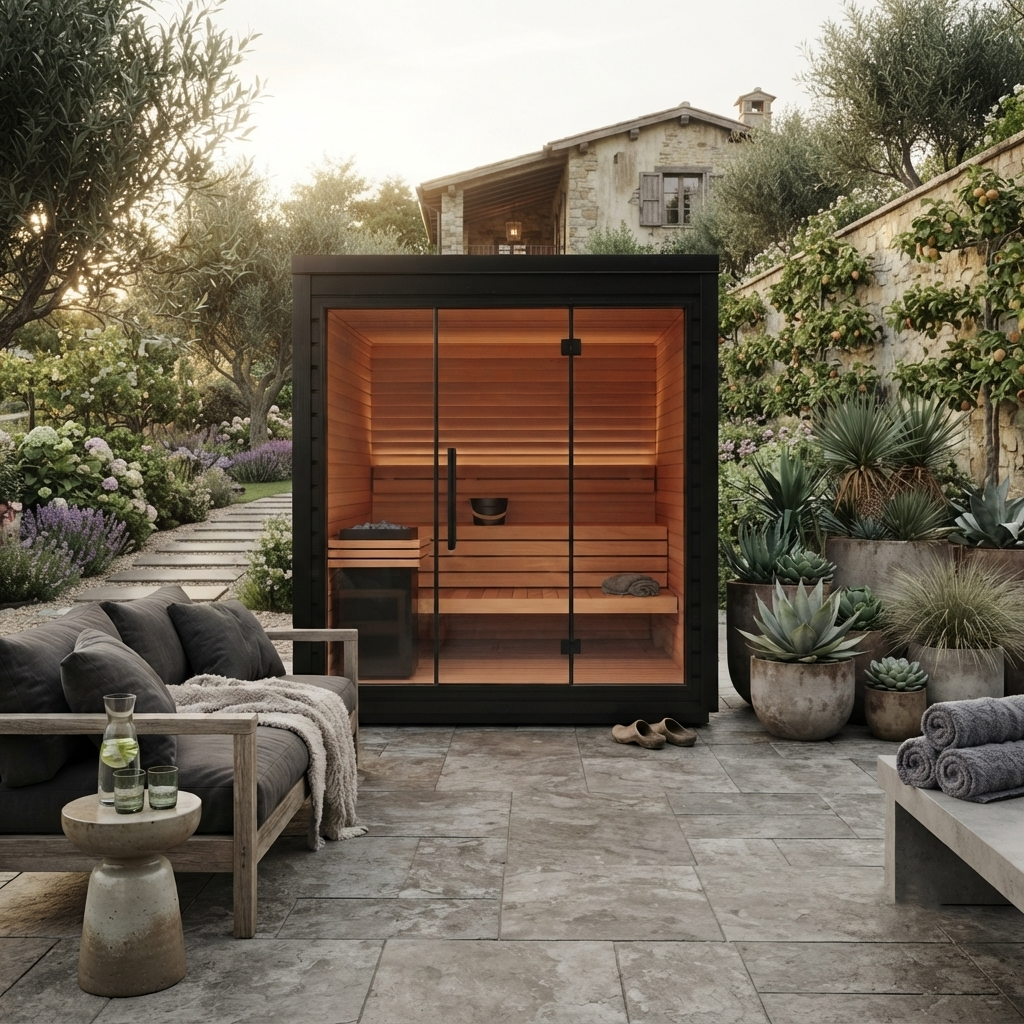 
                  
                    Outdoor Square Traditional Sauna Room - Outdoor 15
                  
                