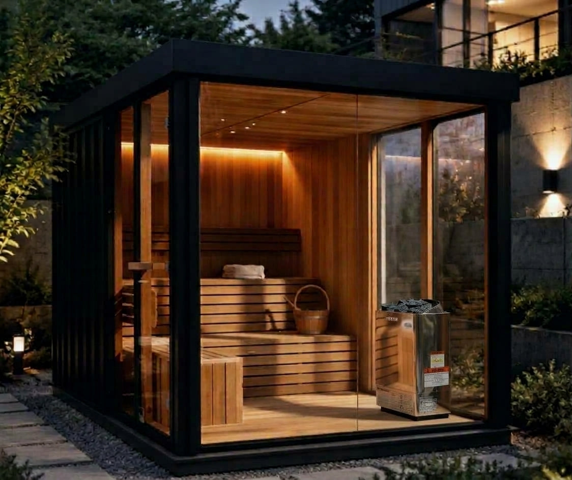 
                  
                    Outdoor Square Panoramic Glass Sauna - Square 12
                  
                