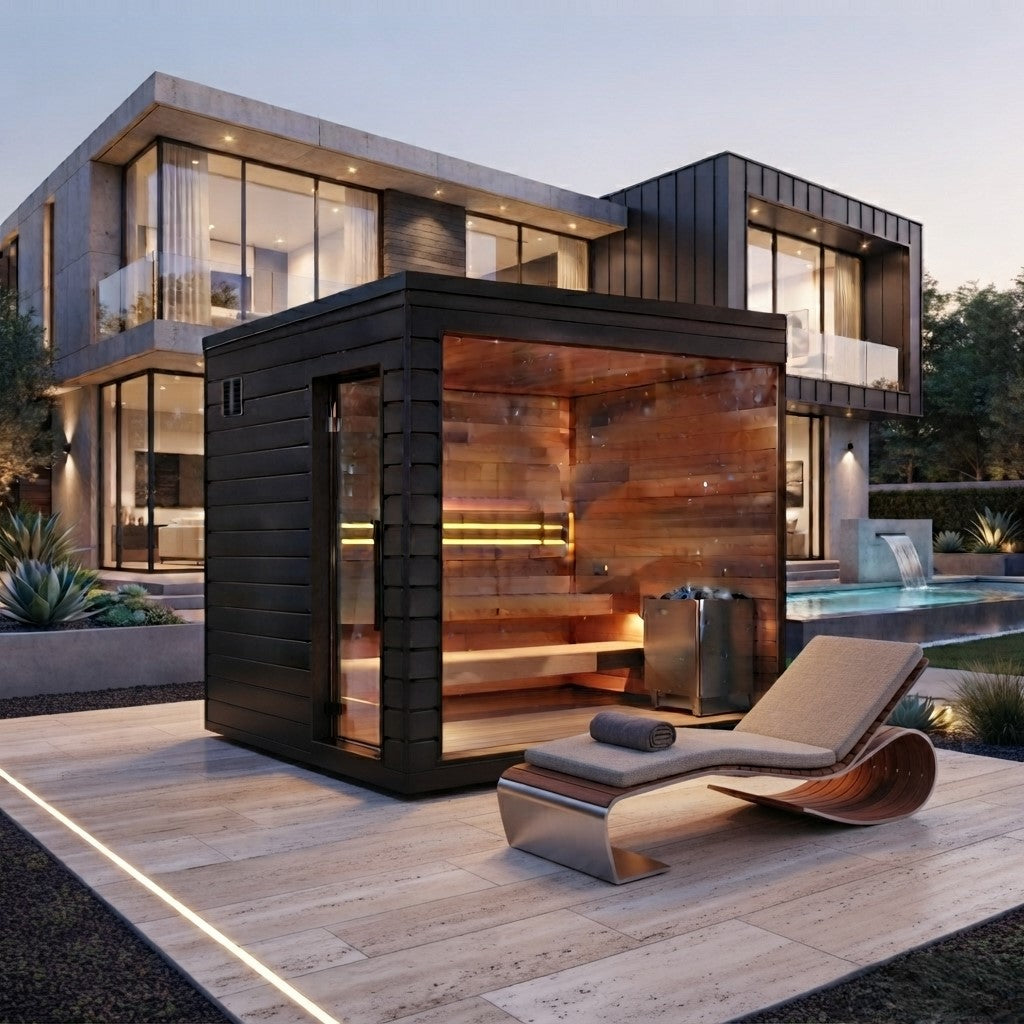 
                  
                    Spruce Outdoor Glass Landscape Sauna
                  
                