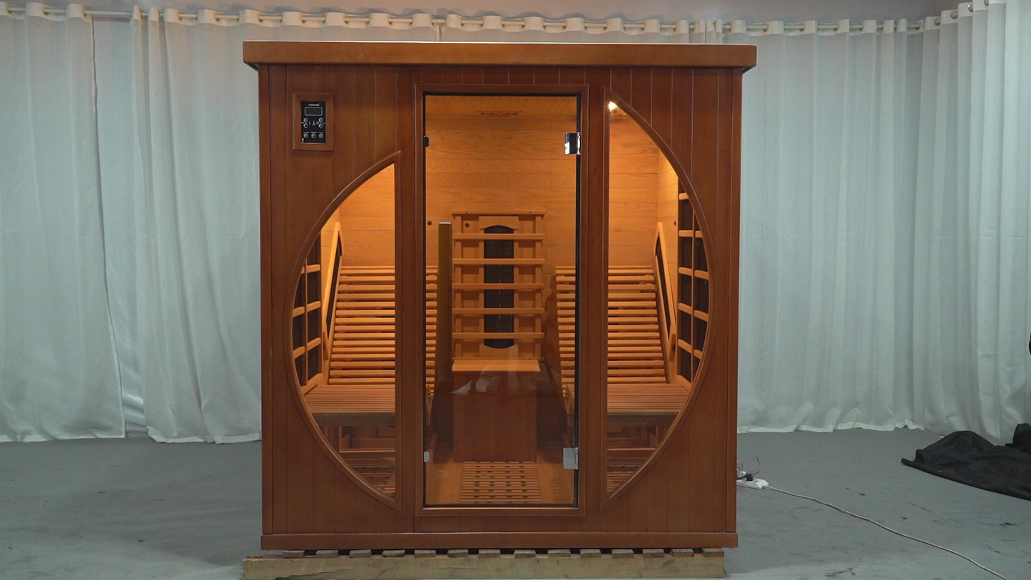 
                  
                    Load and play video in Gallery viewer, Heal 2 People Relax Red Cedar Sauna Room - Indoor 5
                  
                