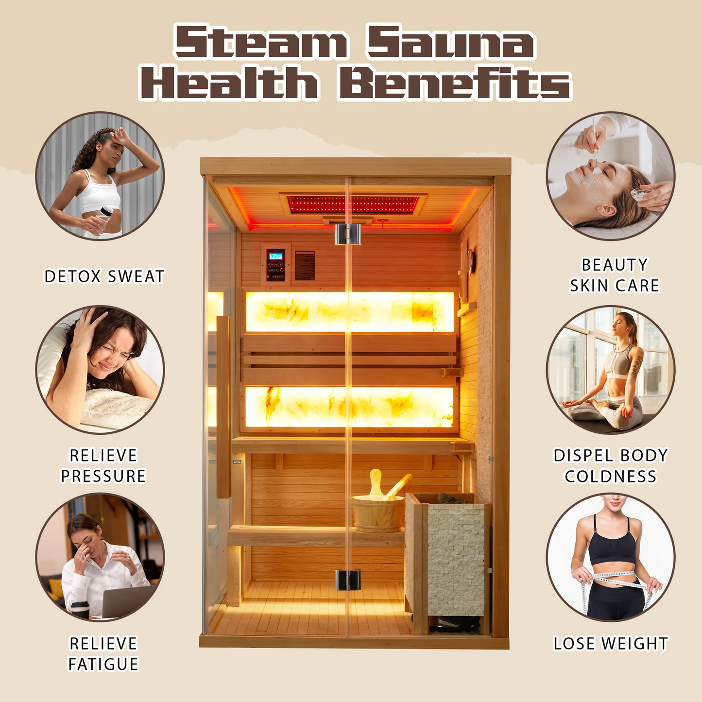 
                  
                    Heal 2-4 People Indoor Steam Sauna
                  
                
